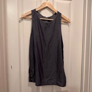 lululemon athletica denim blue open back Tank Top